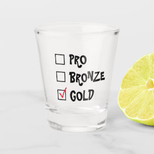 Pro Bronze Gold Schnapsglas