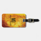 PRO Brushed Metallic Gepäckmarke Gepäckanhänger (Vorderseite horizontal)