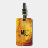 PRO Brushed Metallic Gepäckmarke Gepäckanhänger (Vorderseite vertikal)