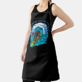 Pro by Day, Myth by Night Surfen Bigfoot Schürze (InSitu)