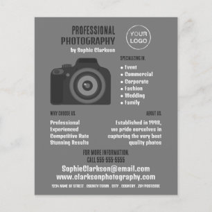 Pro Camera Icon, Fotograf, Fotograf, Miete Flyer