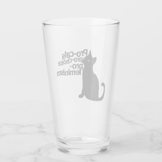 pro-cats pro-choice pro-feminism glas (Rückseite)