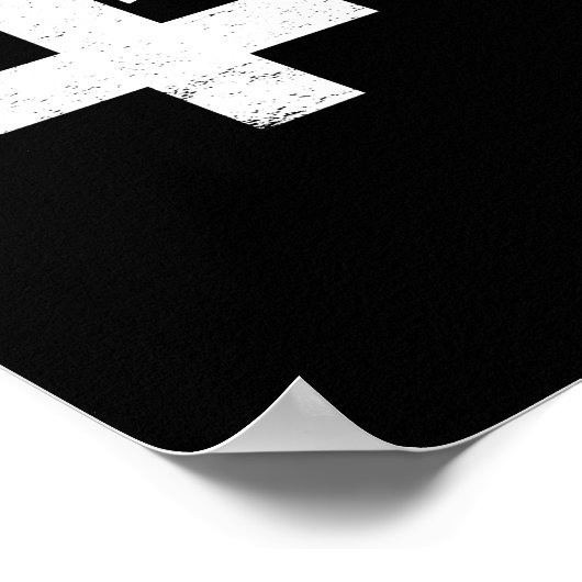 Pro-Cats Pro-Choice Pro-Feminismus — weiß - Poster (Ecke)