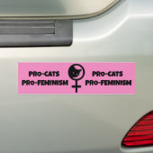 Pro Cats Pro Feminismus Autoaufkleber (Auf Auto)