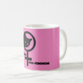 Pro Cats Pro Feminismus Kaffeetasse (VorderseiteRechts)