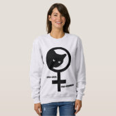 Pro Cats Pro Feminismus Sweatshirt (Vorne ganz)