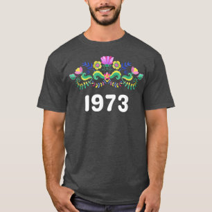 Pro Choice 1973 Blume Pink Blue Yellow Orange Fe T-Shirt