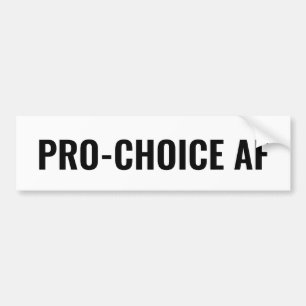 Pro Choice AF Rechte für weiße schwarze Abtreibung Autoaufkleber