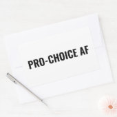Pro Choice AF Rechte für weiße schwarze Abtreibung Rechteckiger Aufkleber (Umschlag)