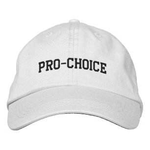 Pro Choice Black & White Pro Abtreibungsrechte Bestickte Baseballkappe