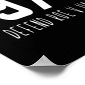 Pro Choice Defend Roe / Wade Women's Rights Poster (Ecke)