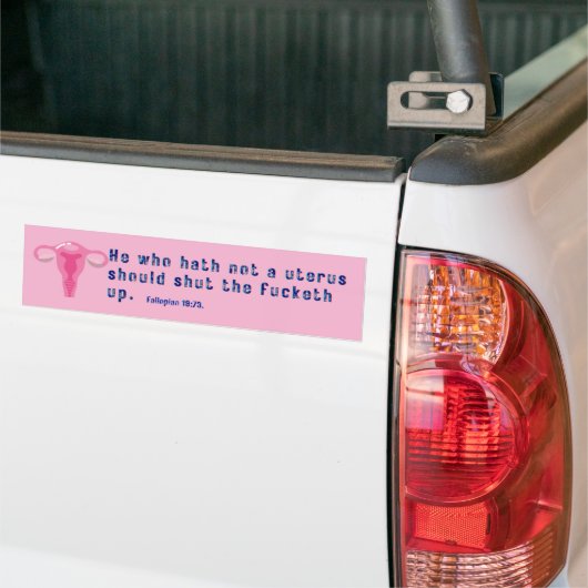 Pro choice fallopian 1973 Wer keinen uterus hat Autoaufkleber (Auf Lkw)