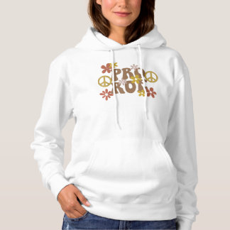 Pro Choice Feminist Peace Liebe & Reproduction Rig Hoodie