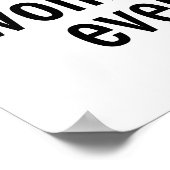 Pro Choice feministischer Spaß Politischer Cartoon Poster (Ecke)