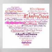 Pro Choice Heart Poster (Vorne)