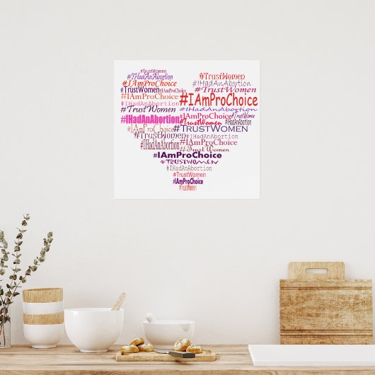 Pro Choice Heart Poster (Küche)