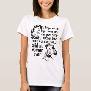 Pro-Choice-Humor Politische Karikatur Vintage T-Shirt