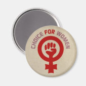 Pro Choice Magnet, "Choice for Women" Magnet (Vorderseite/Rückseite)