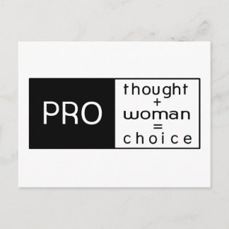 Pro Choice Postcard Postkarte