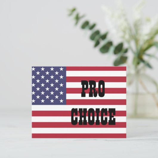 PRO CHOICE POSTKARTE (Stehend Vorderseite)