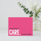 Pro-Choice-Postkarten Postkarte (Stehend Vorderseite)