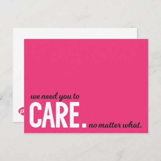 Pro-Choice-Postkarten Postkarte (Vorne/Hinten)