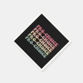 Pro Choice Pro Abortion Feminism Equal Rights Serviette (Ecke)