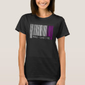 Pro Choice Pro Feminism Asexual Pride Barcode T-Shirt (Vorderseite)