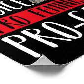 Pro Choice Pro Feminism Pro Cats Cat With Bandana Poster (Ecke)