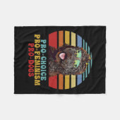 Pro Choice Pro Feminism Pro Hunde Fleecedecke (Vorderseite (Horizontal))