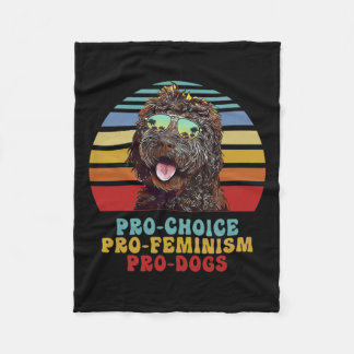 Pro Choice Pro Feminism Pro Hunde Fleecedecke