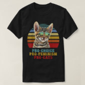 Pro Choice Pro Feminism Pro Katzen Frauenrechte Fe T-Shirt (Design vorne)