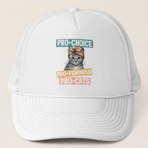 Pro-Choice, Pro-Feminismus, Pro-Cat   Cat Lover Truckerkappe