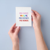 Pro-Choice Pro-Life Pro-Science Pro-Frauen Flyer (Gruppe)
