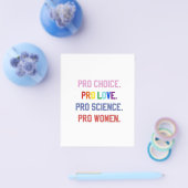 Pro-Choice Pro-Life Pro-Science Pro-Frauen Flyer (Einzeln)