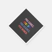 Pro-Choice Pro-Life Pro-Science Pro-Frauen Serviette (Ecke)