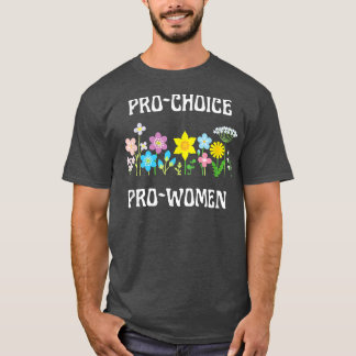 Pro Choice Pro Women Pastellfarben Wildblumen Fem T-Shirt
