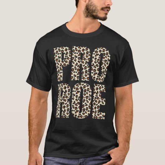 Pro Choice Roe V Wade Prochoice Leopard Print Femi T-Shirt (Vorderseite)