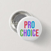 Pro-Choice Roe / Wade Frauenrechte Button (Vorne & Hinten)