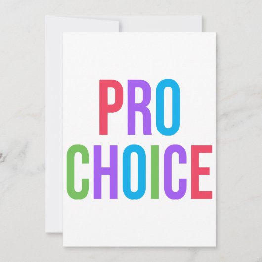 Pro-Choice Roe / Wade Frauenrechte Einladung (Vorderseite)