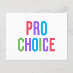 Pro-Choice Roe / Wade Frauenrechte Feiertagspostkarte