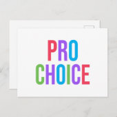 Pro-Choice Roe / Wade Frauenrechte Feiertagspostkarte (Vorne/Hinten)
