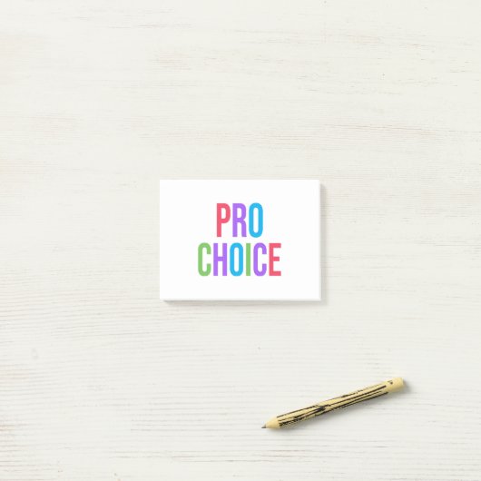 Pro-Choice Roe / Wade Frauenrechte Post-it Klebezettel (Auf Schreibtisch)