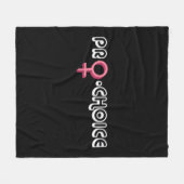 Pro Choice Roe / Wade Women's Health Fleecedecke (Vorderseite (Horizontal))