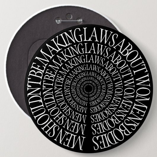 Pro Choice - Schwarzes Button (Vorne & Hinten)