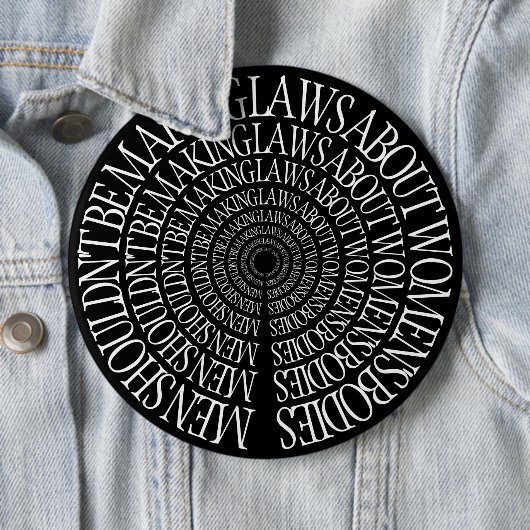 Pro Choice - Schwarzes Button (Beispiel)