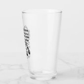 Pro Choice Spaß Retro Politischer Cartoon Glas (Links)