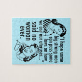 Pro Choice Spaß Retro Politischer Cartoon Puzzle (Horizontal)