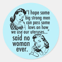 Pro Choice Spaß Retro Politischer Cartoon