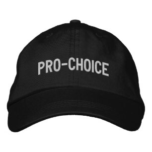 Pro Choice White Black Abtreibung Rechte minimalis Bestickte Baseballkappe
